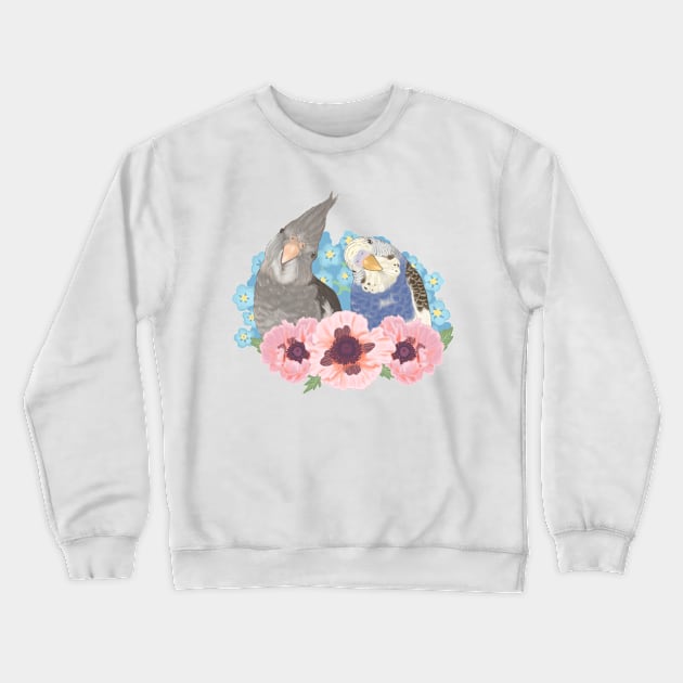 Bird Friends Crewneck Sweatshirt by starrypaige